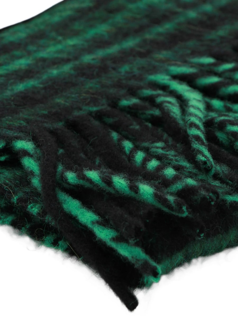 Marni Marni Check-pattern Fringed Scarf, view 2