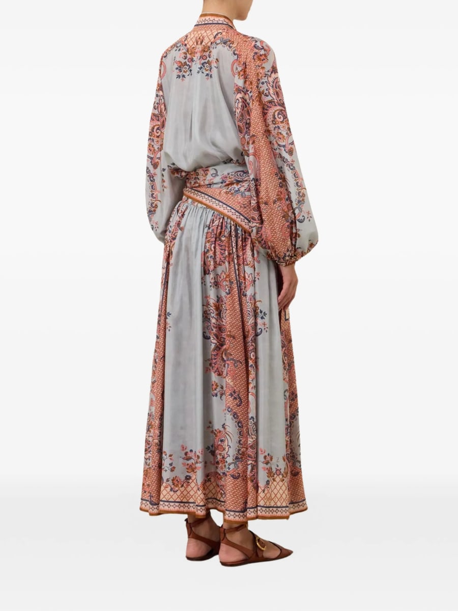 Zimmermann Zimmermann Aster Tie-neck Blouse, view 6