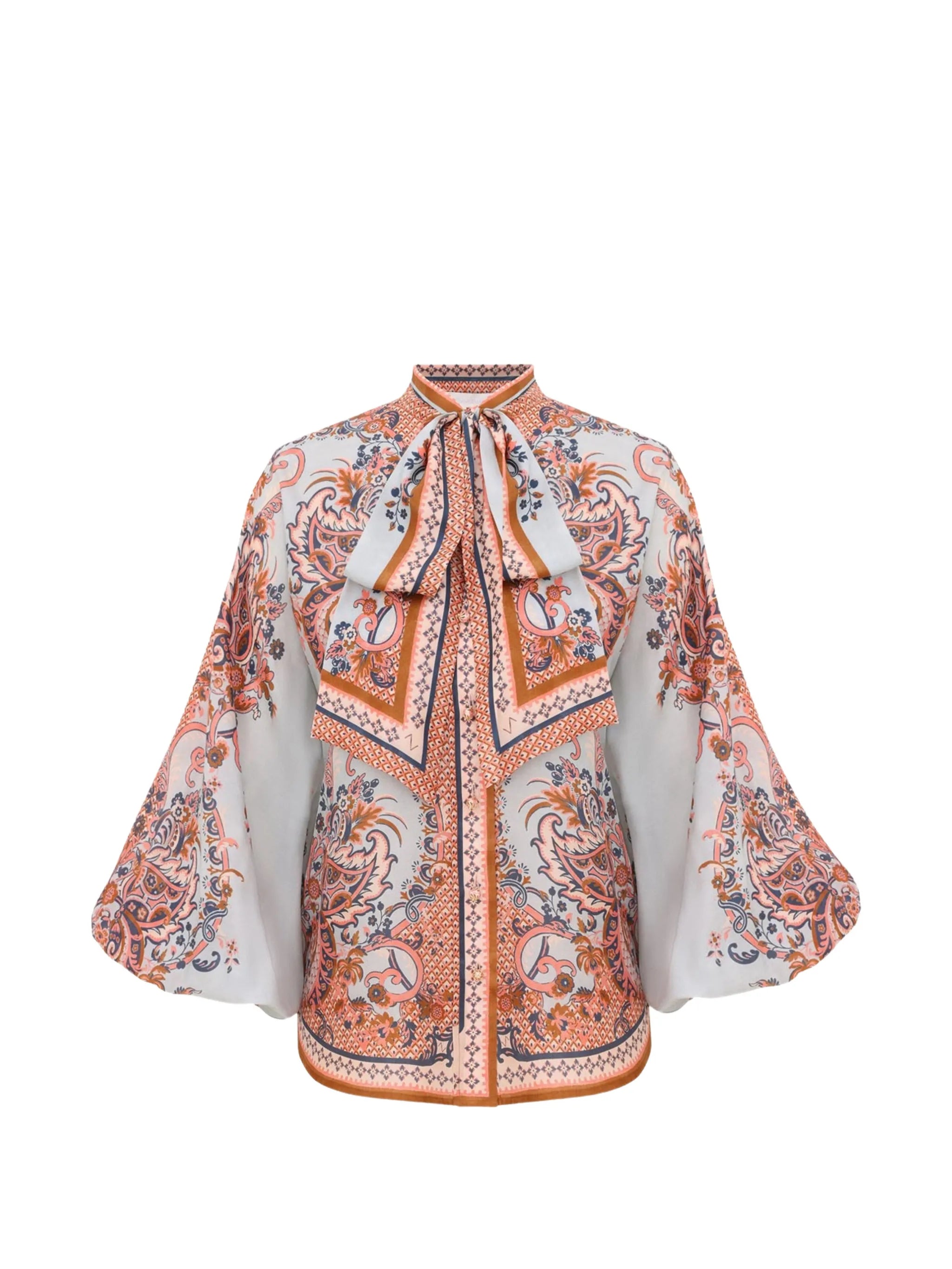 Zimmermann Zimmermann Aster Tie-neck Blouse