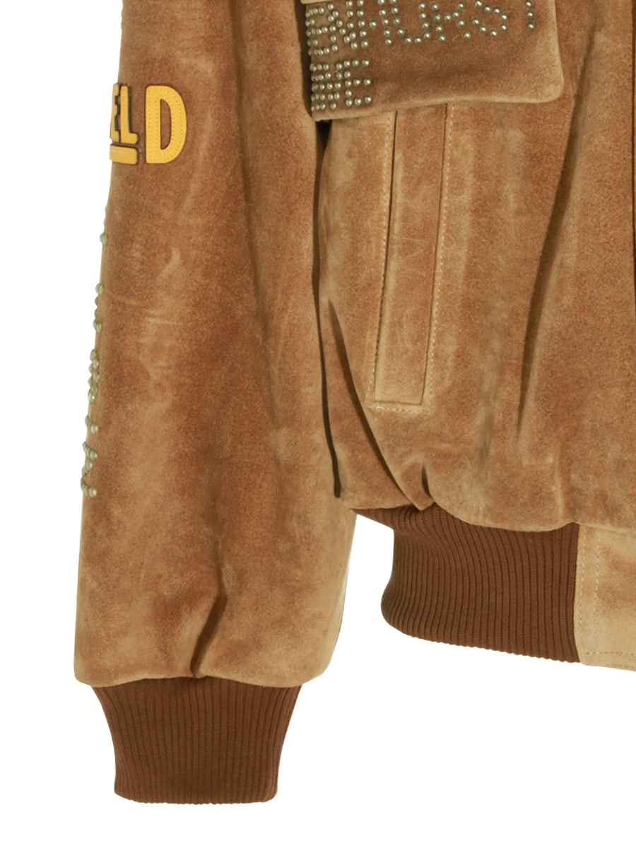 Paly Hollywood Paly Hollywood Sunset Embellished Suede Jacket, view 2