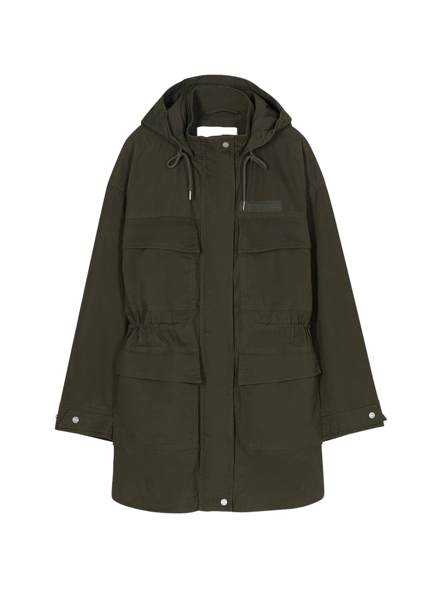 Closed Closed Drawstring-waist Cotton Parka