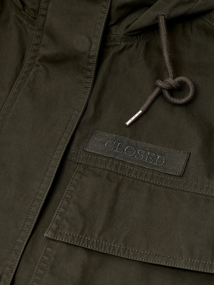 Closed Closed Drawstring-waist Cotton Parka, view 3