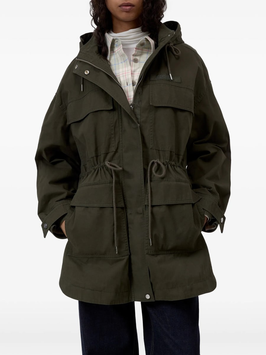 Closed Closed Drawstring-waist Cotton Parka, view 4