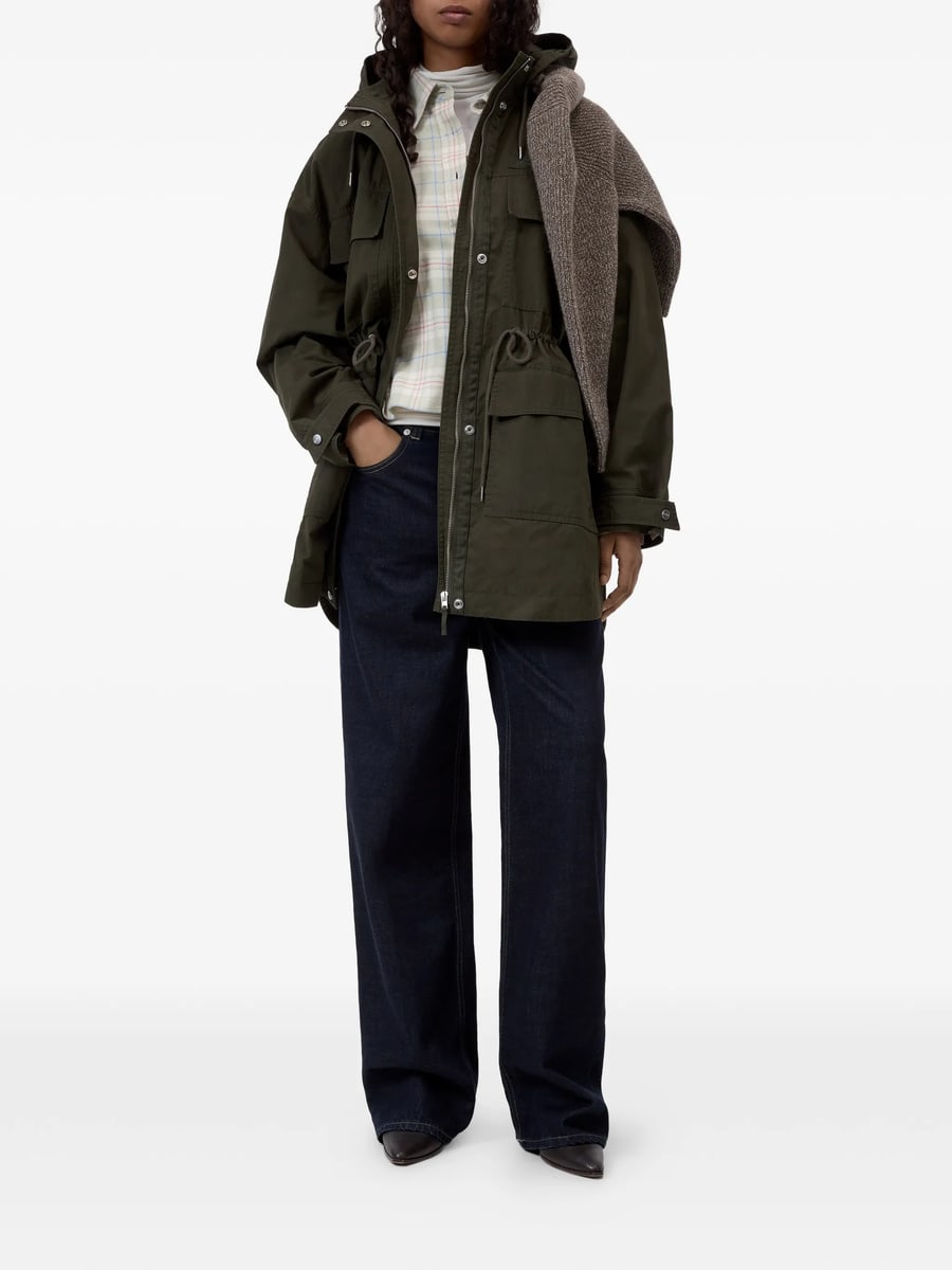 Closed Closed Drawstring-waist Cotton Parka, view 6
