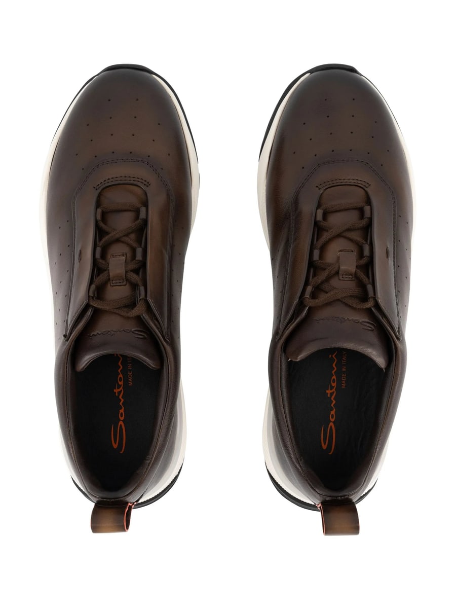 Santoni Santoni Leather Sneakers, view 3