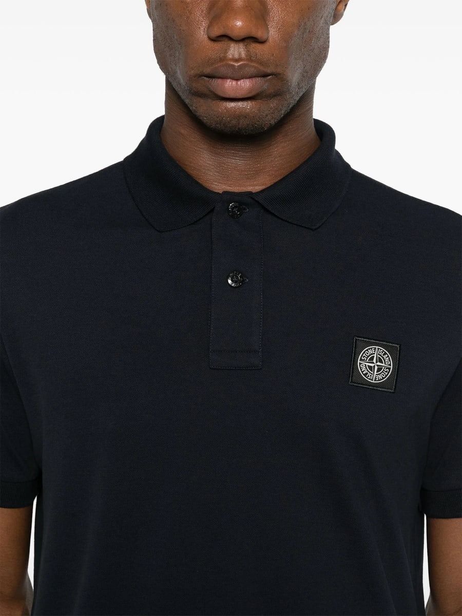 Stone Island Stone Island Logo-patch Polo Shirt, view 4