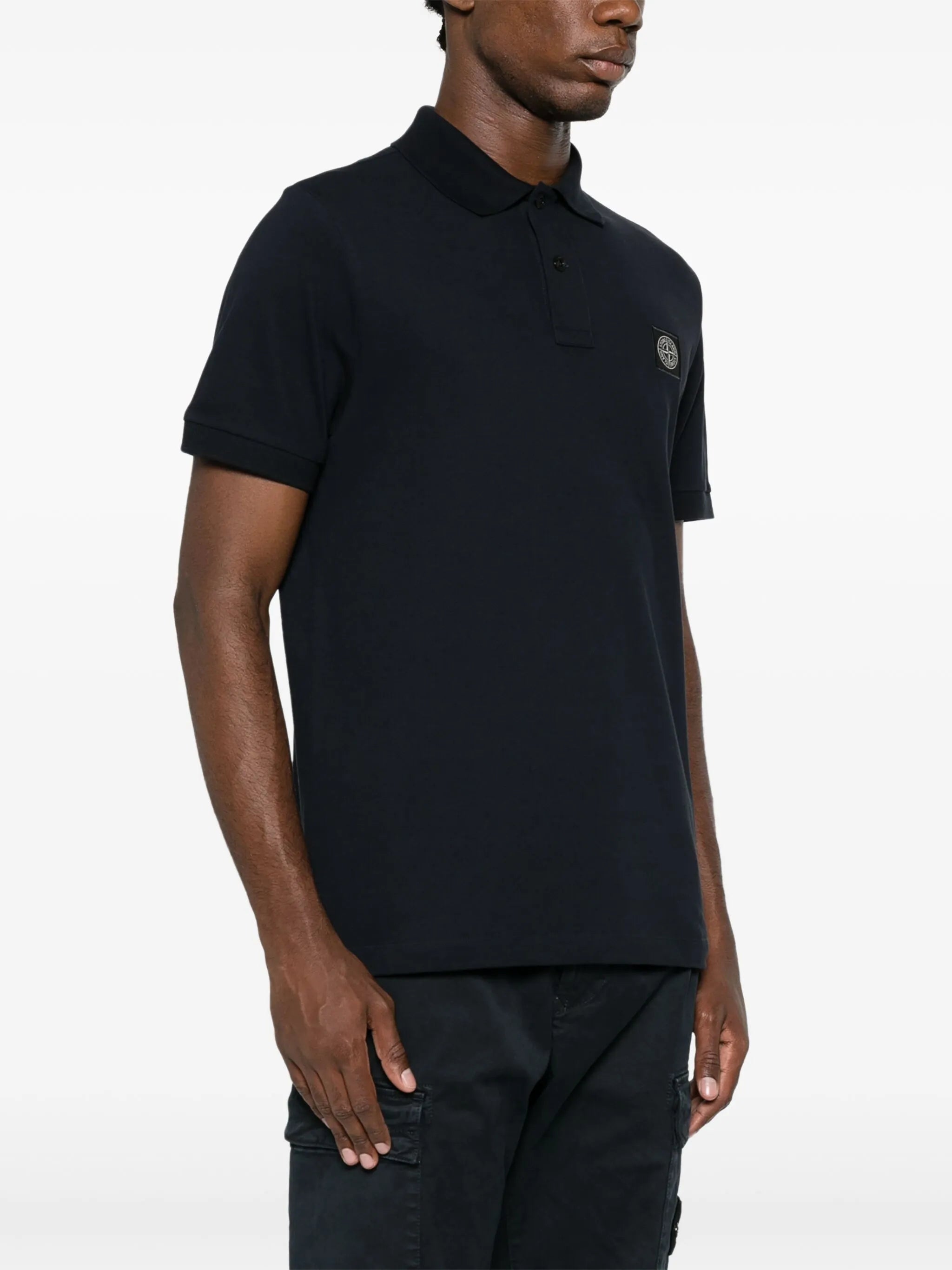 Stone Island Stone Island Logo-patch Polo Shirt, view 2