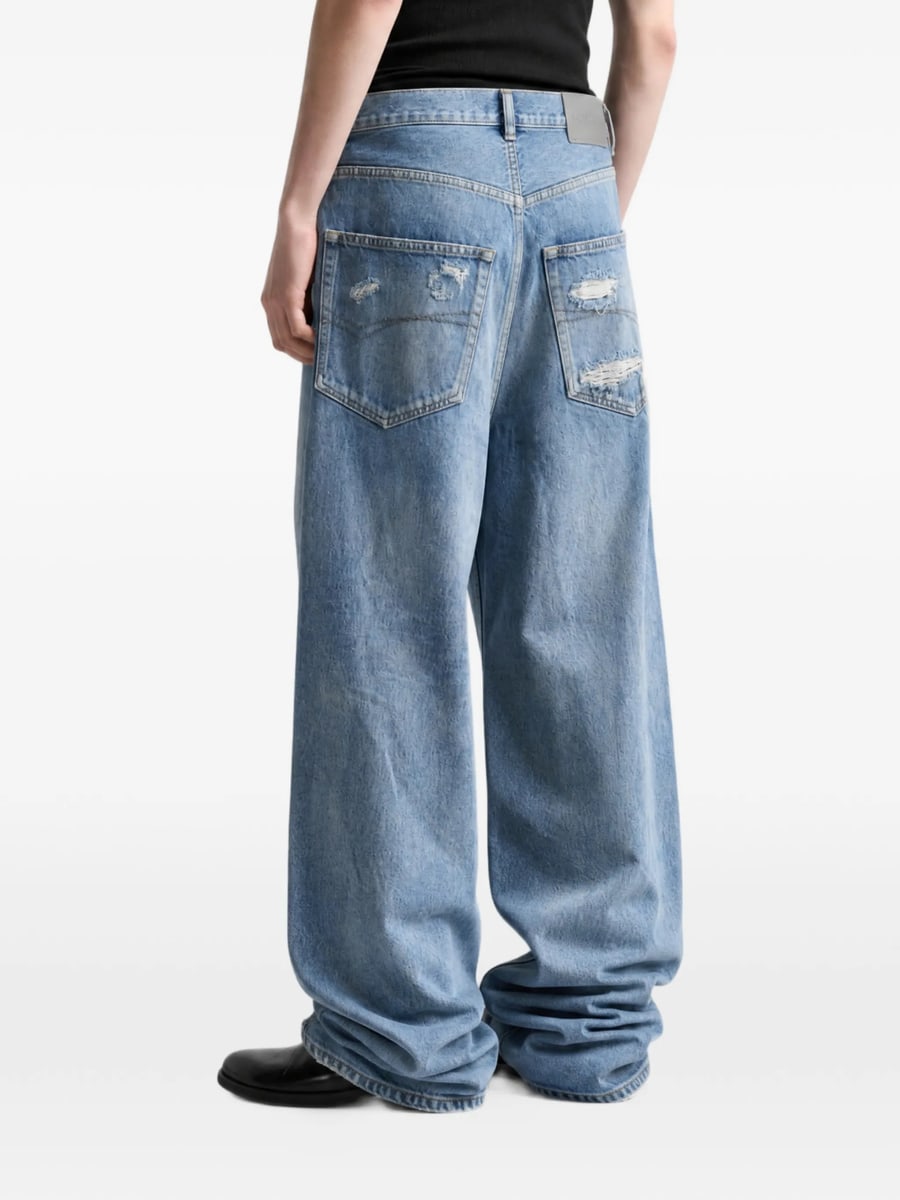 Balenciaga Balenciaga Baggy-fit Distressed Jeans, view 4