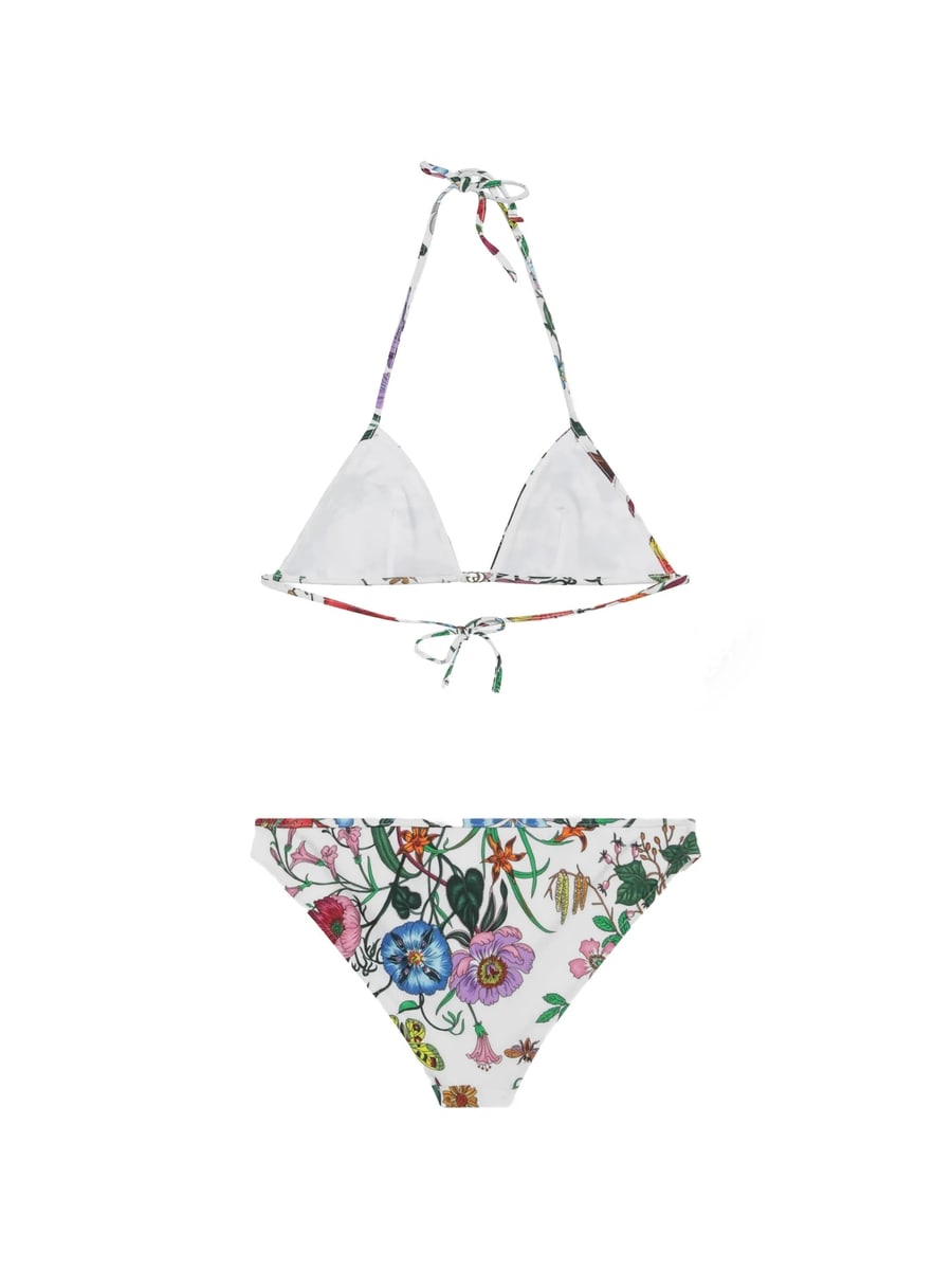 Gucci Gucci Floral-print Triangle Bikini, view 2