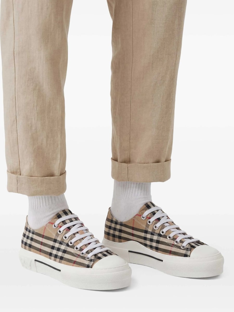 Burberry Burberry Check Sneakers, view 5