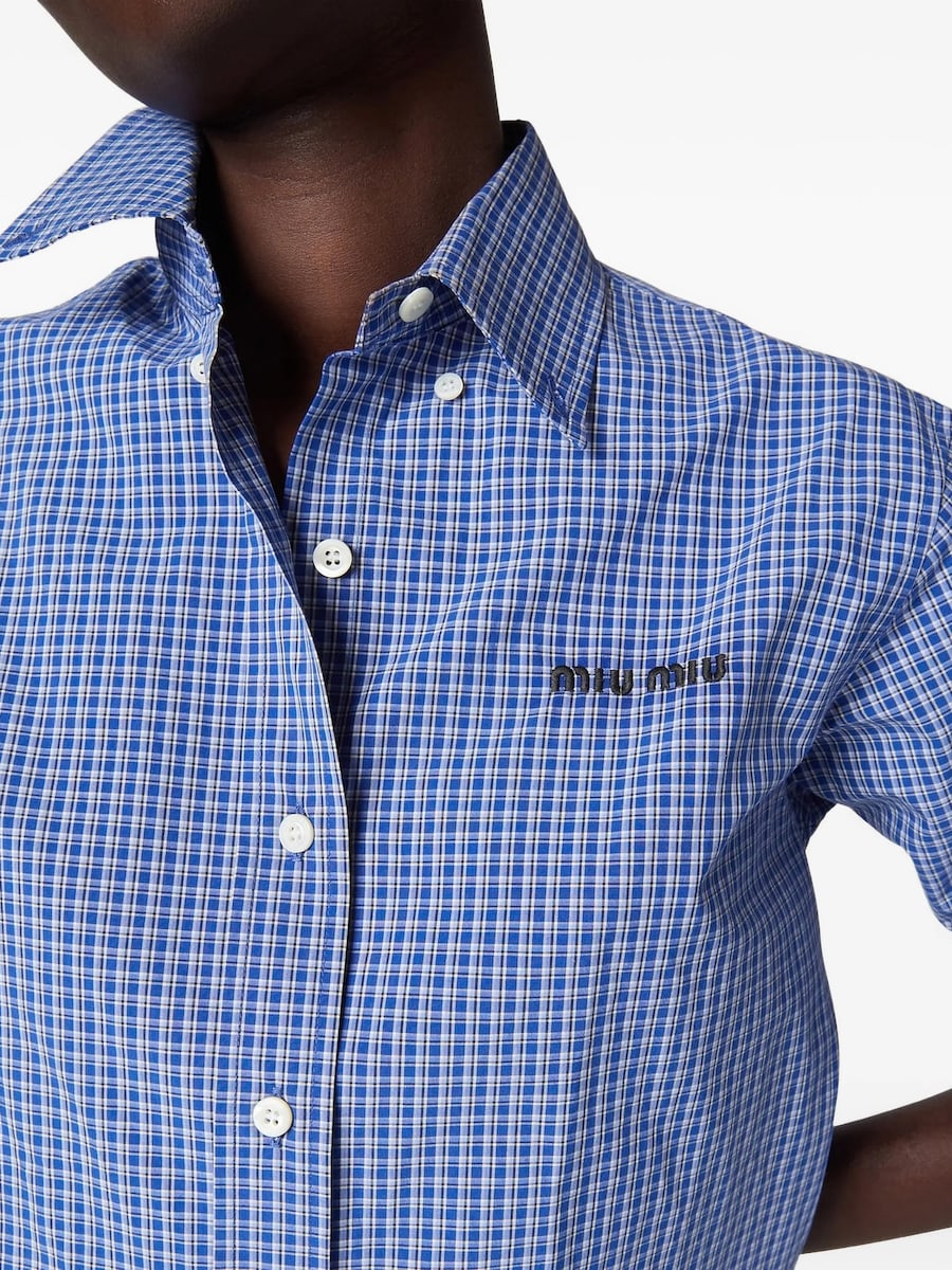 Miu Miu Miu Miu Checked Shirt, view 5