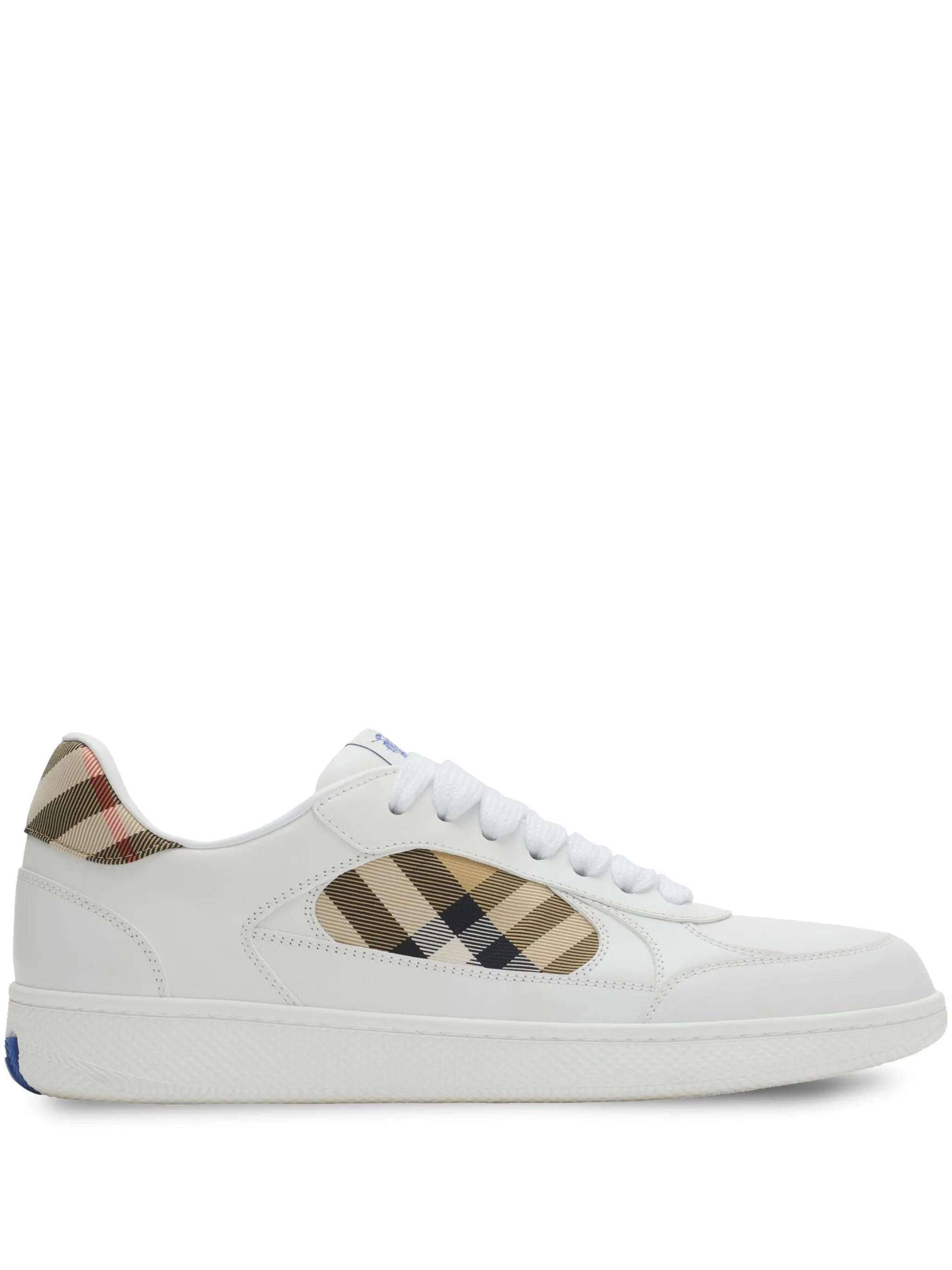 Burberry Burberry Leather And Check Terrace Sneakers?