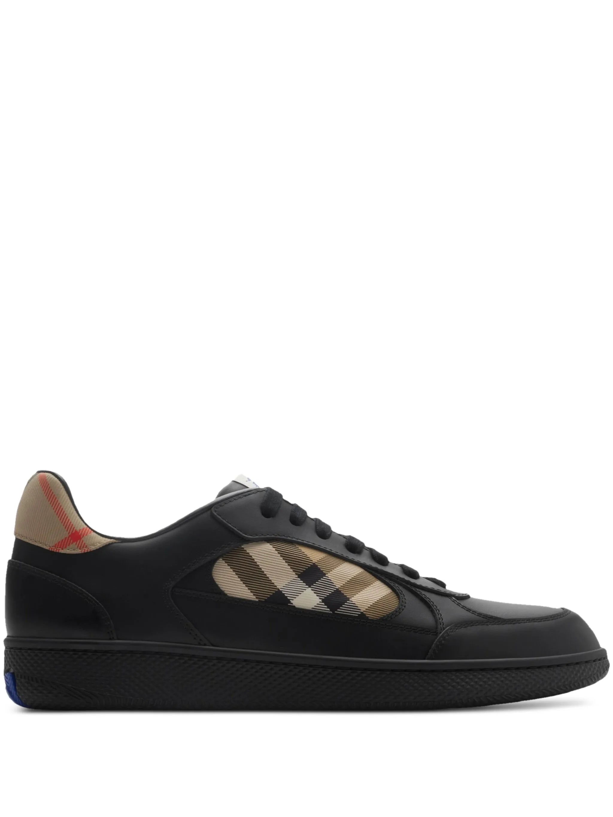 Burberry Burberry Leather And Check Terrace Sneakers?
