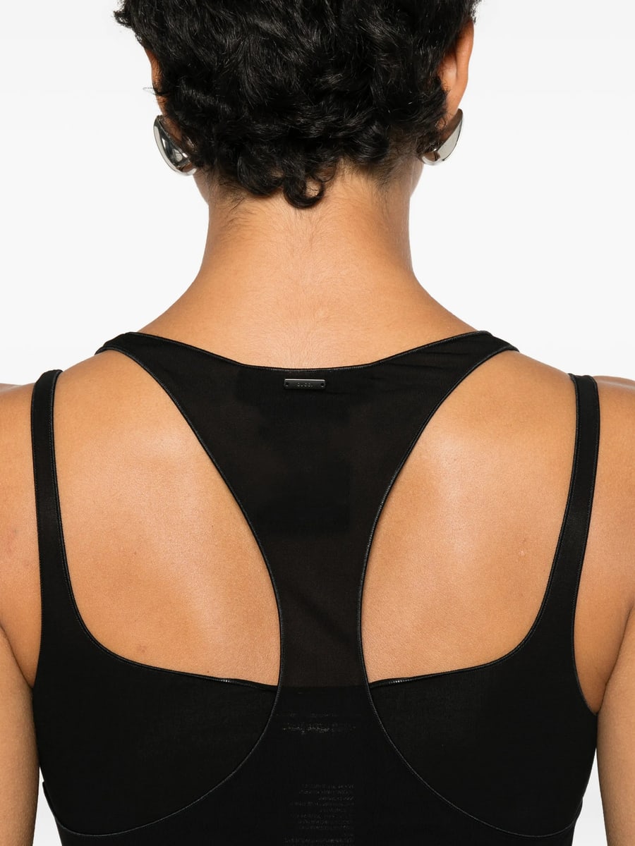 Gucci Gucci Sheer-panel Racerback Top, view 4