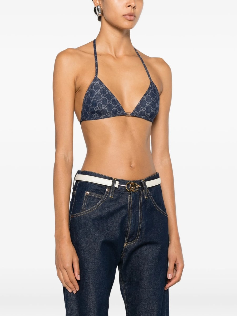 Gucci Gucci GG Monogram Denim Top, view 4