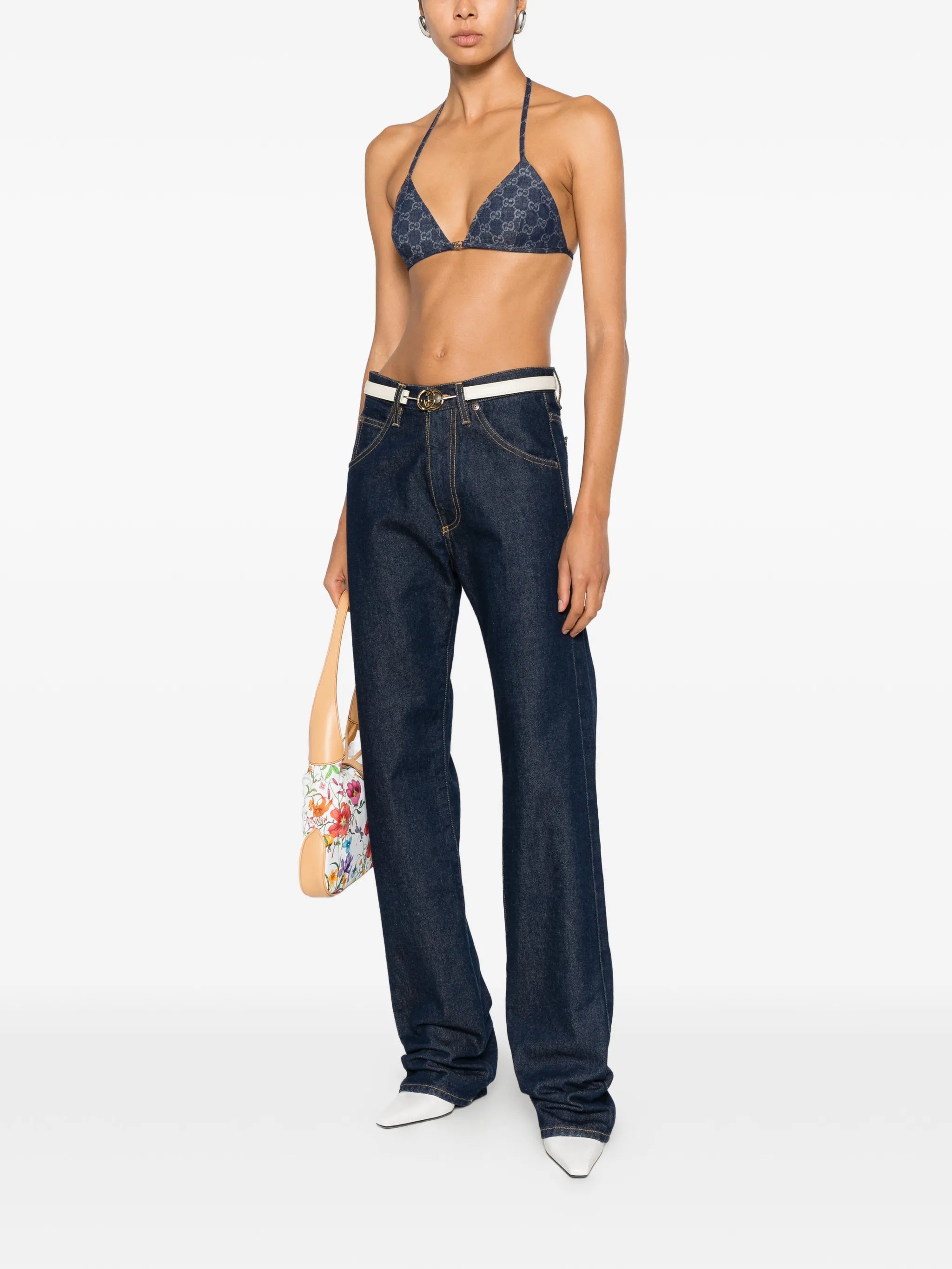 Gucci Gucci GG Monogram Denim Top, view 2