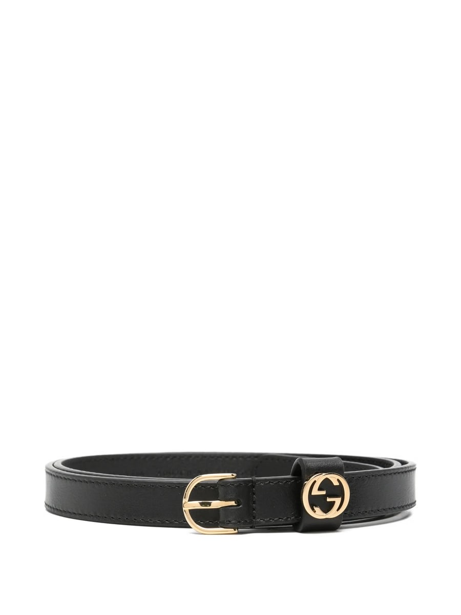 Gucci Gucci Interlocking G Leather Belt