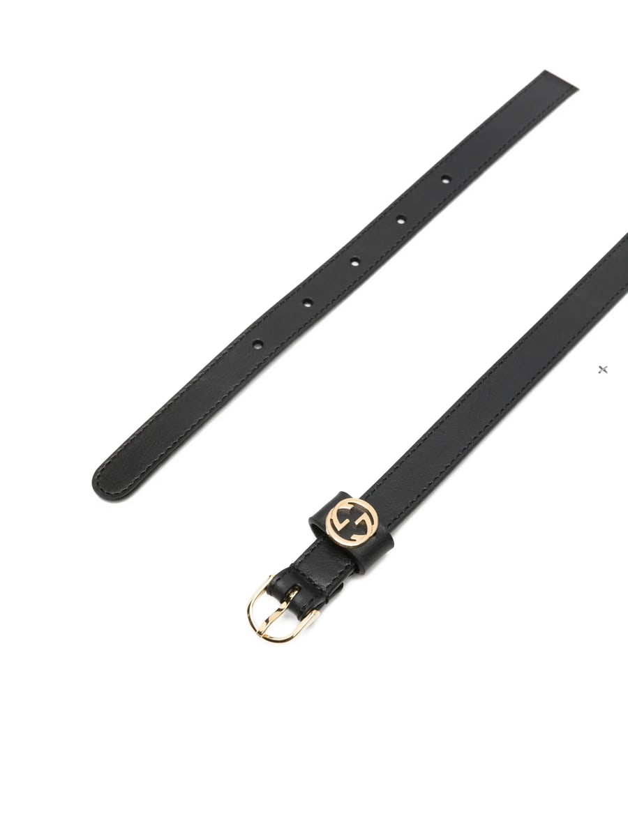 Gucci Gucci Interlocking G Leather Belt, view 2