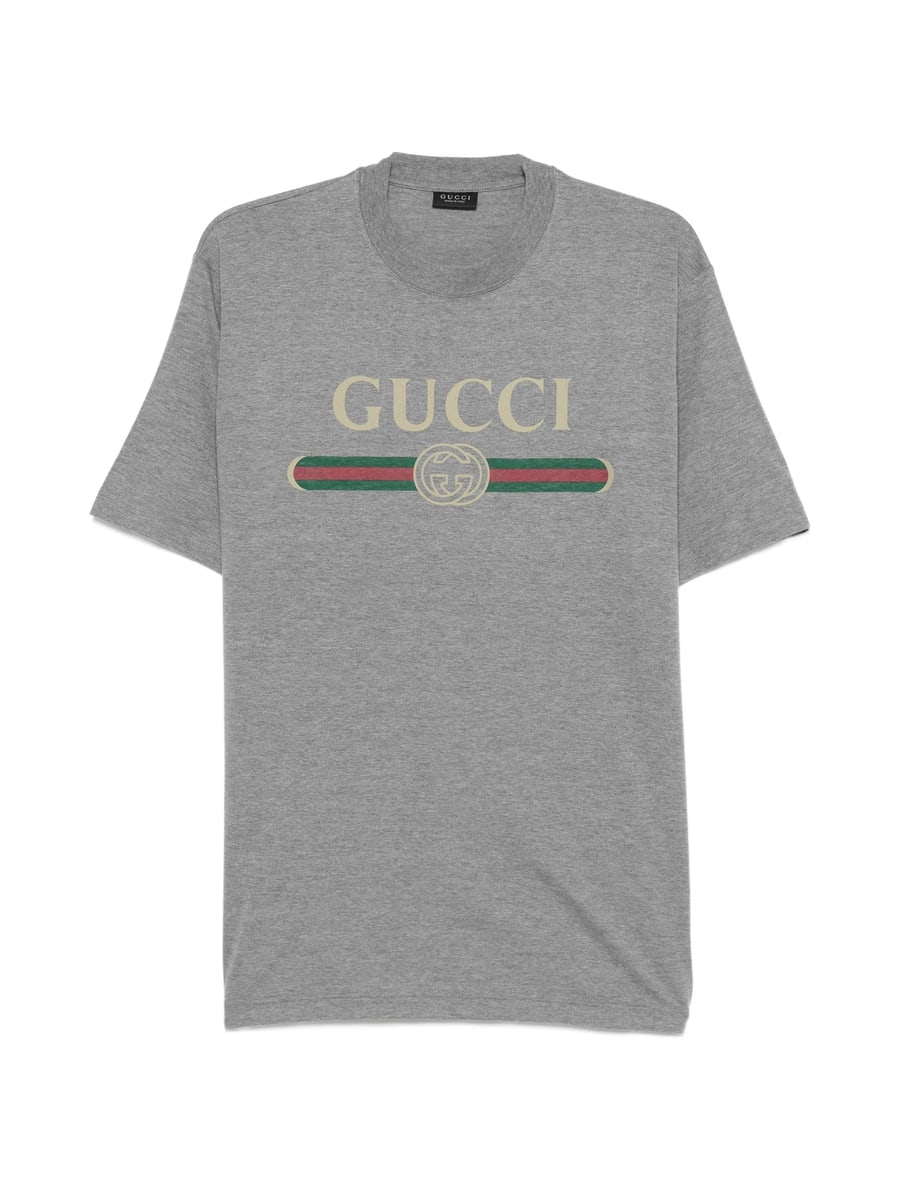 Gucci Gucci Interlocking G Web-stripe T-shirt