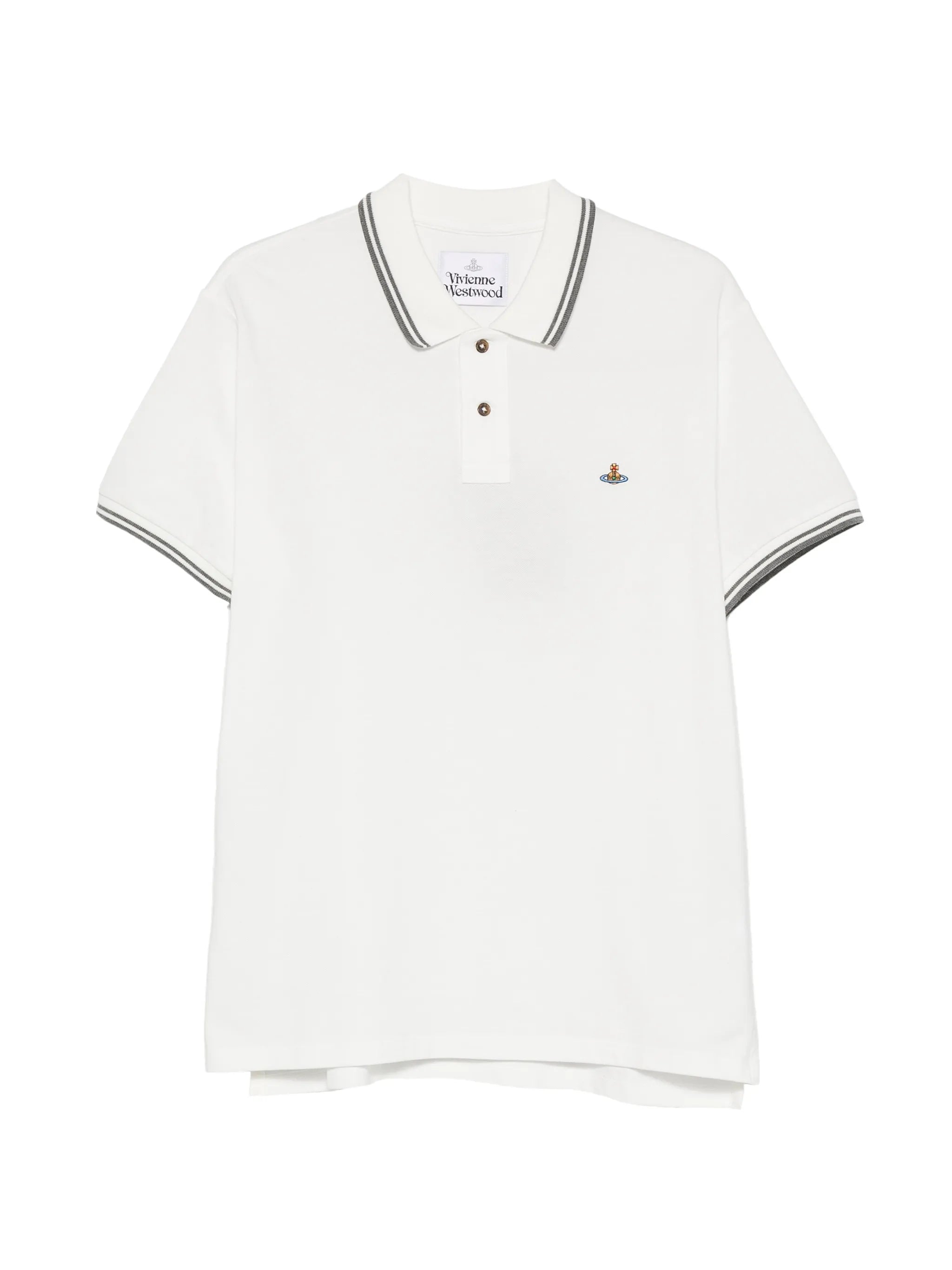 Vivienne Westwood Vivienne Westwood Classic Embroidered-detail Cotton Polo Shirt