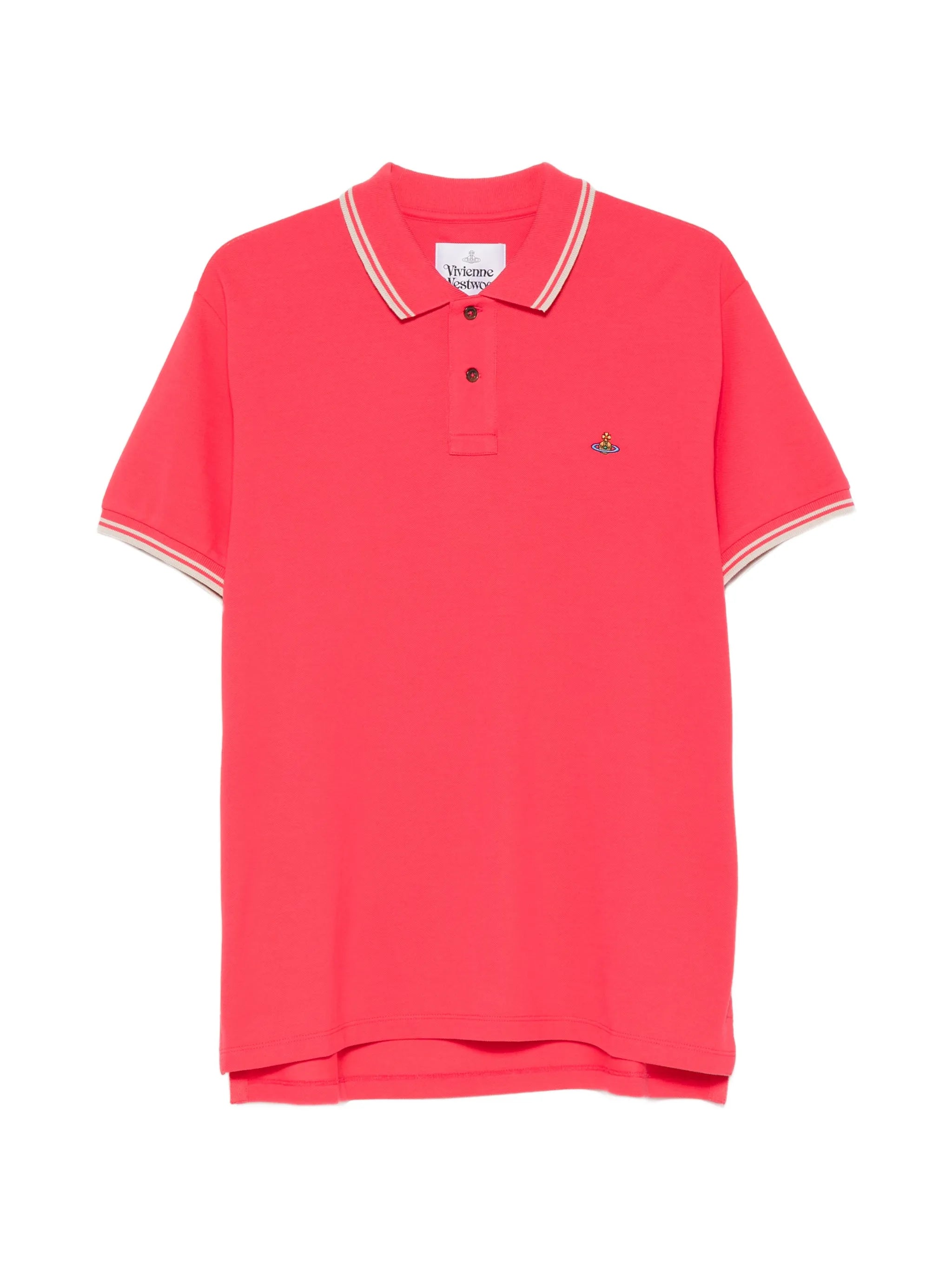 Vivienne Westwood Vivienne Westwood Classic Embroidered-detail Cotton Polo Shirt