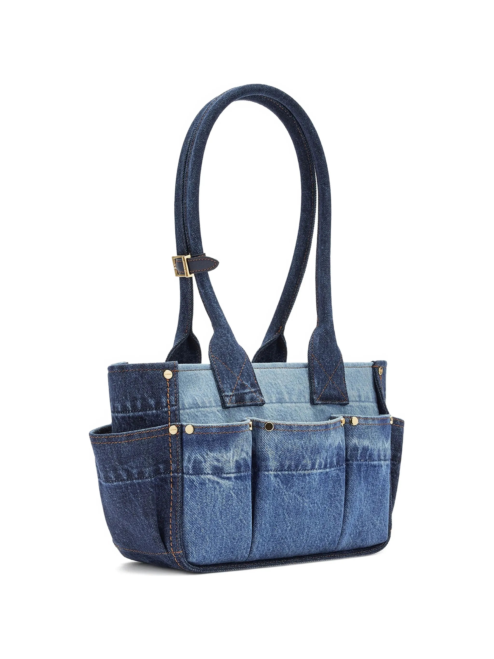 Ganni Ganni Small Pocket Studded Shoulder Bag, view 2