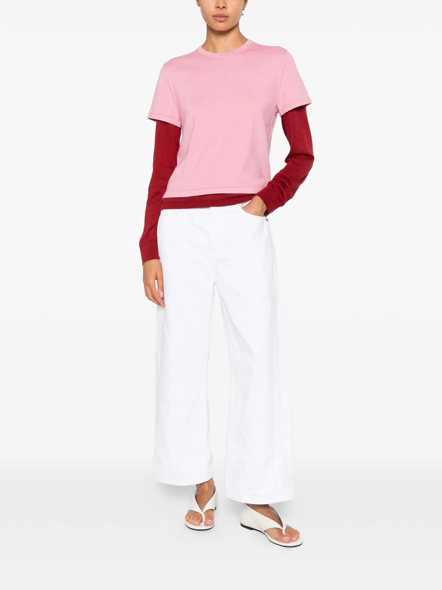 Guest In Residence Guest In Residence Layered-effect Sweater, view 4