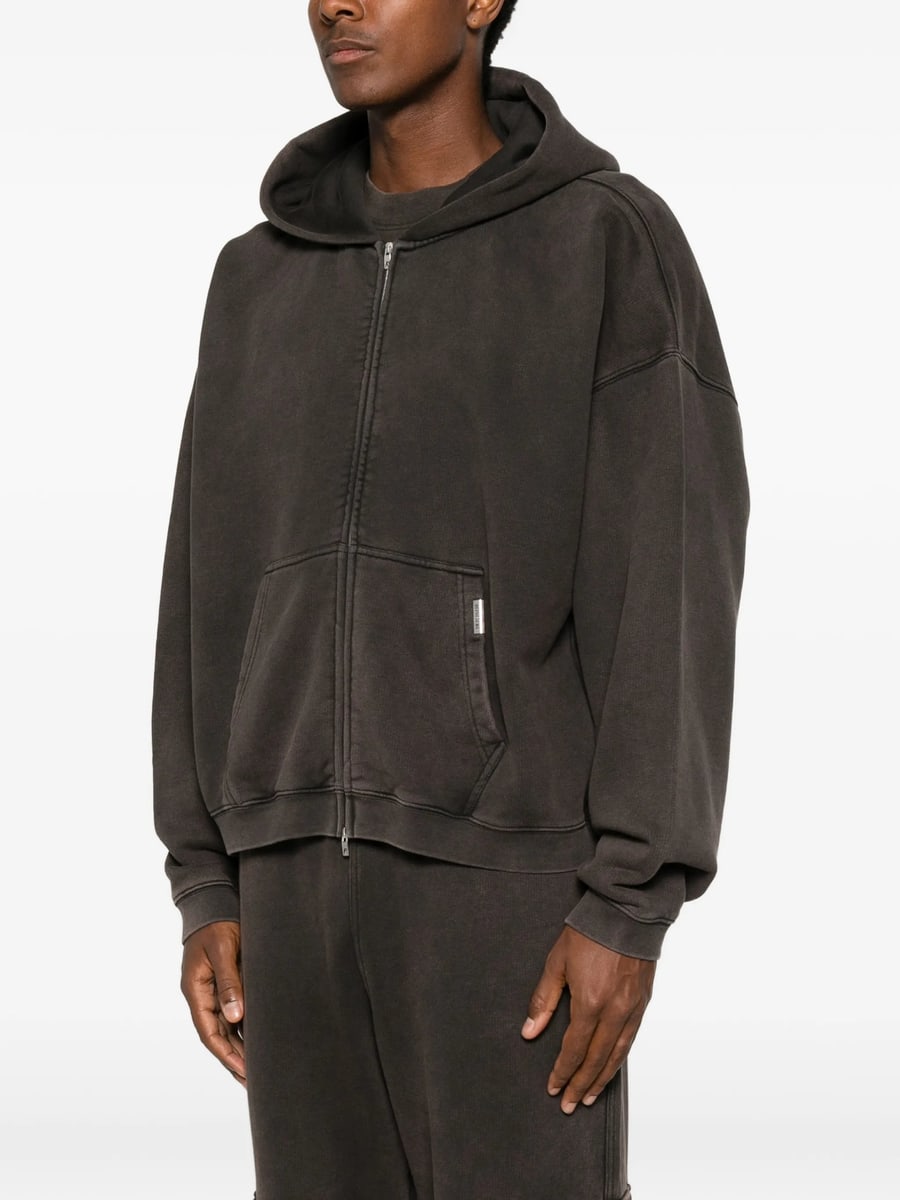 Represent Represent Initial Zip-up Cotton Hoodie, view 5