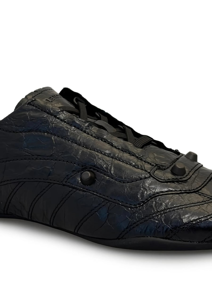 Balenciaga Balenciaga Textured-leather Sneakers, view 2