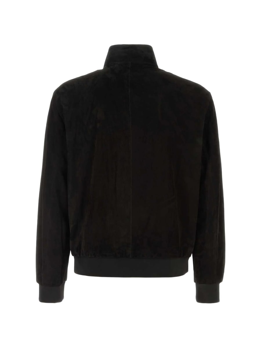 Gucci Gucci High-neck Logo-embroidered Jacket, view 2