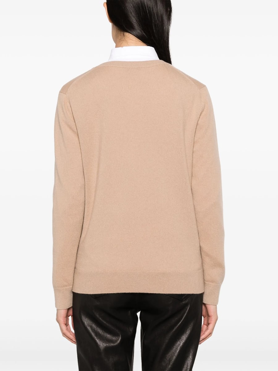 Vince Vince V-neck Knitted Jumper, view 2