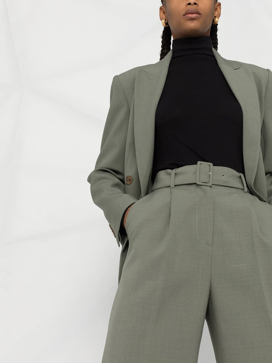Vince Vince Roll-neck Cotton Blouse, view 5