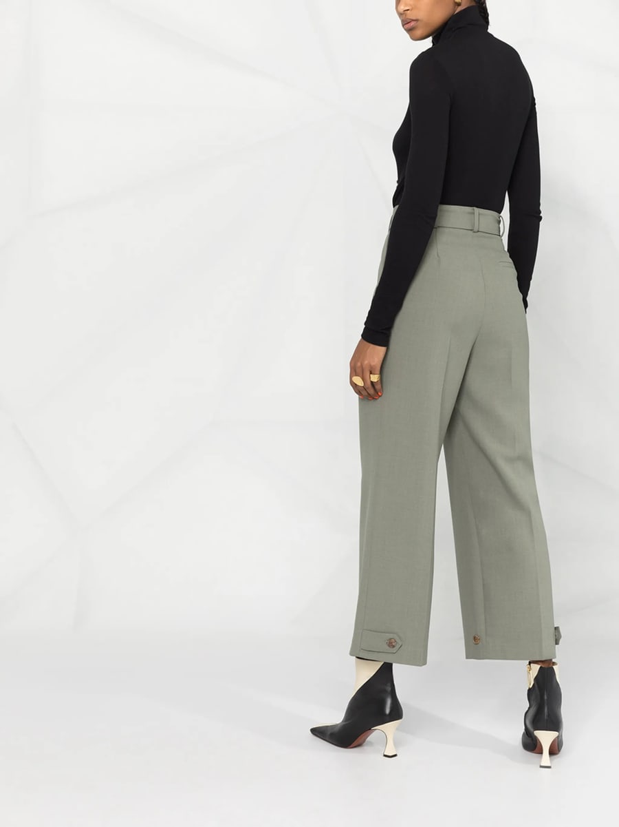 Vince Vince Roll-neck Cotton Blouse, view 6