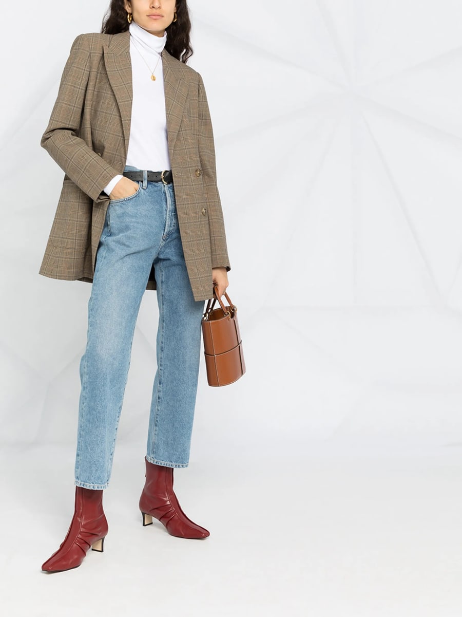 Vince Vince Roll-neck Cotton Blouse, view 2