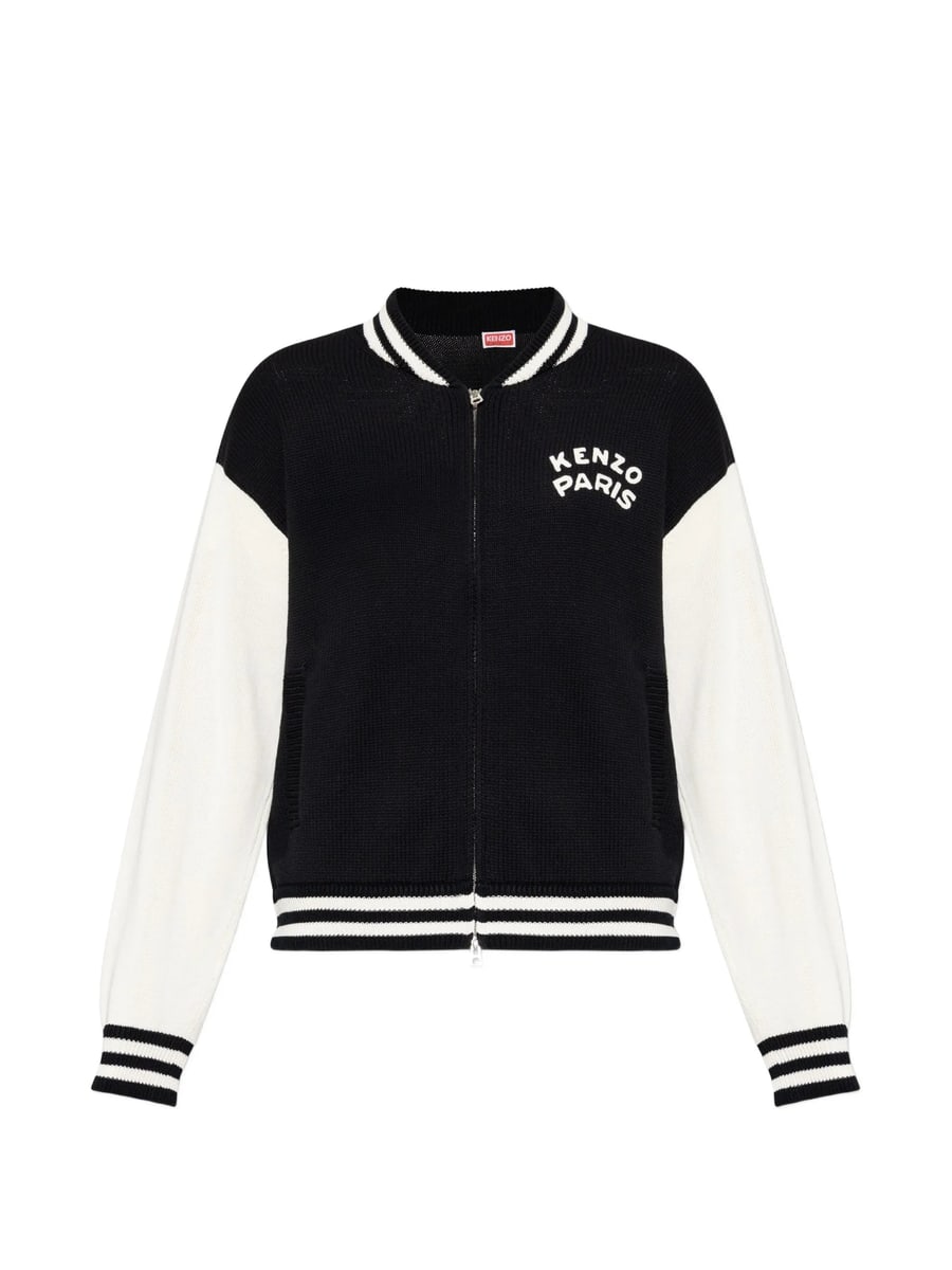 Kenzo Kenzo Logo-embroidered Zip-up Cardigan