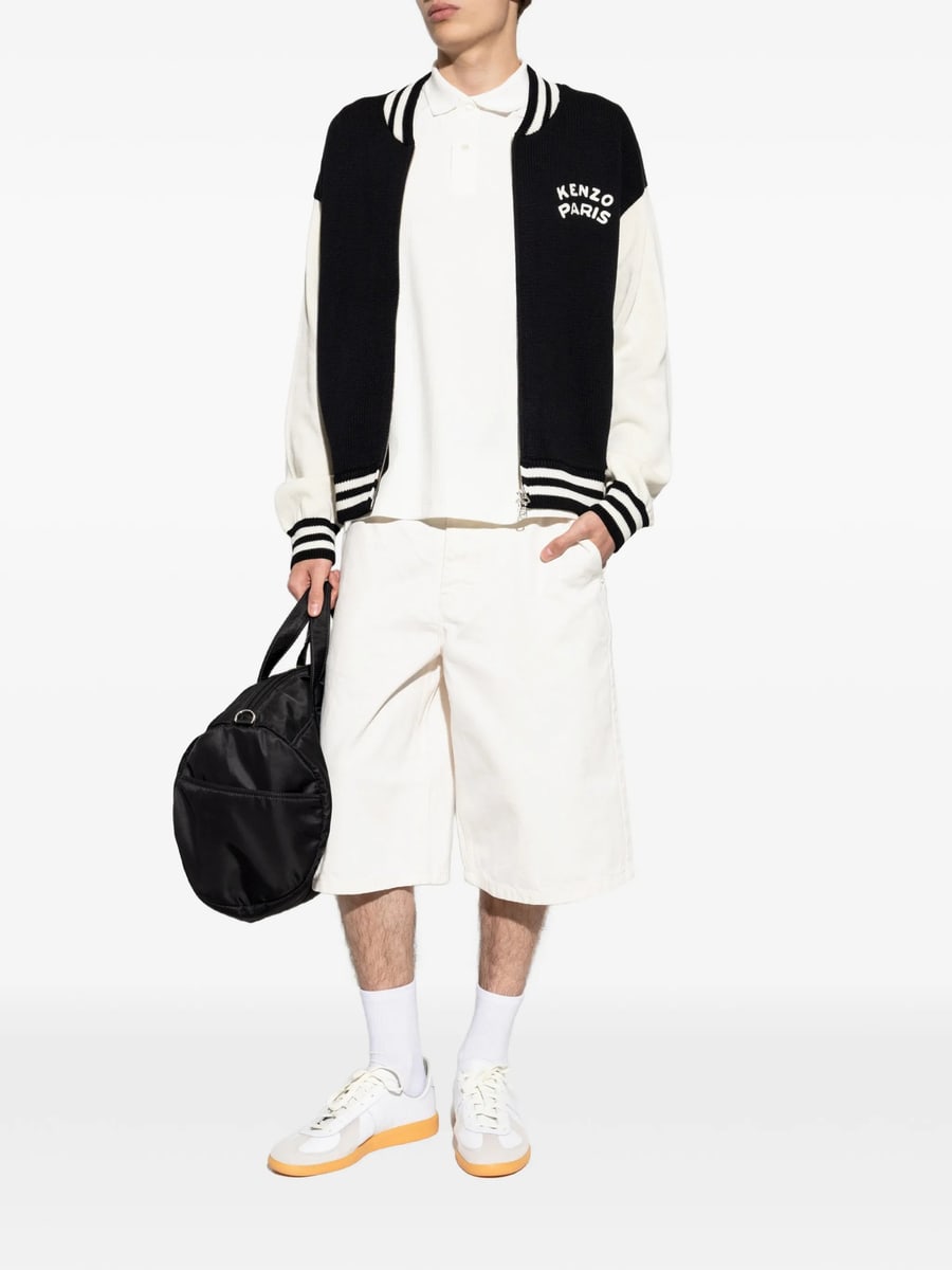 Kenzo Kenzo Logo-embroidered Zip-up Cardigan, view 2