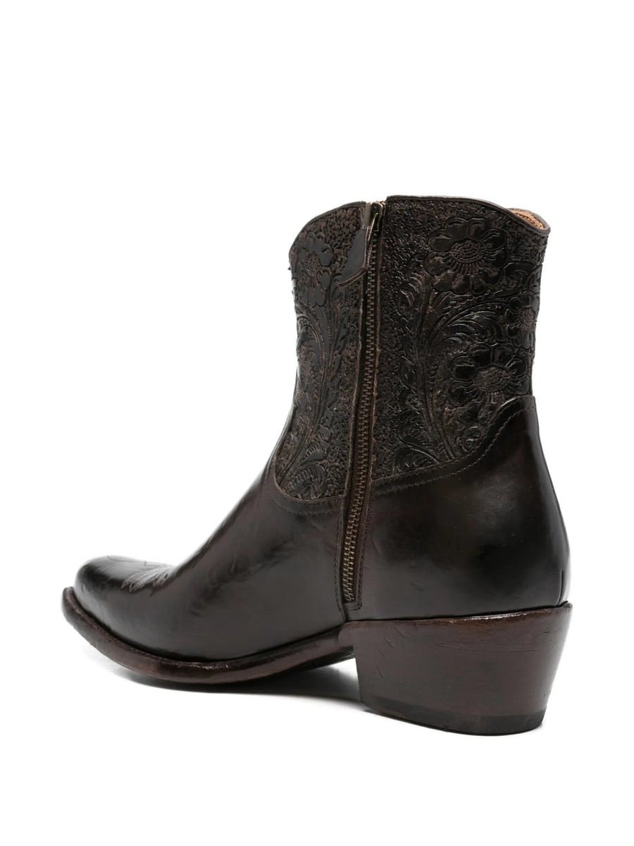 Eraldo Eraldo Floral-embossed Boots, view 3