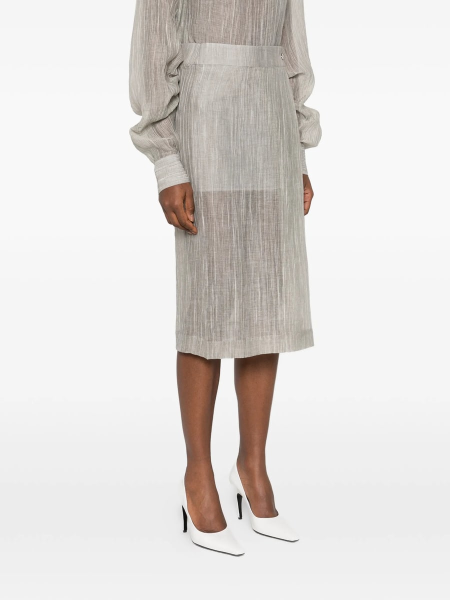 The Garment The Garment Delfi Button Wrap Midi Skirt, view 2