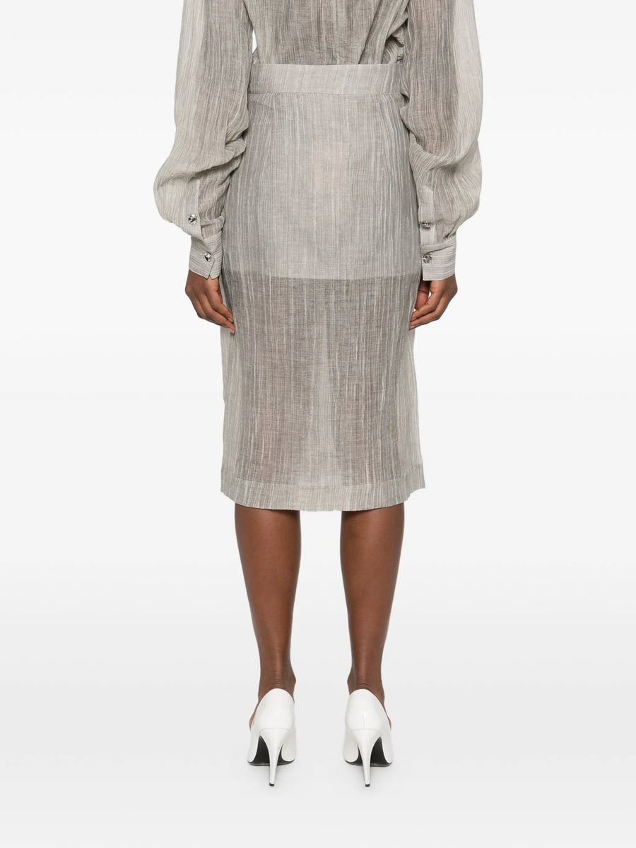 The Garment The Garment Delfi Button Wrap Midi Skirt, view 3