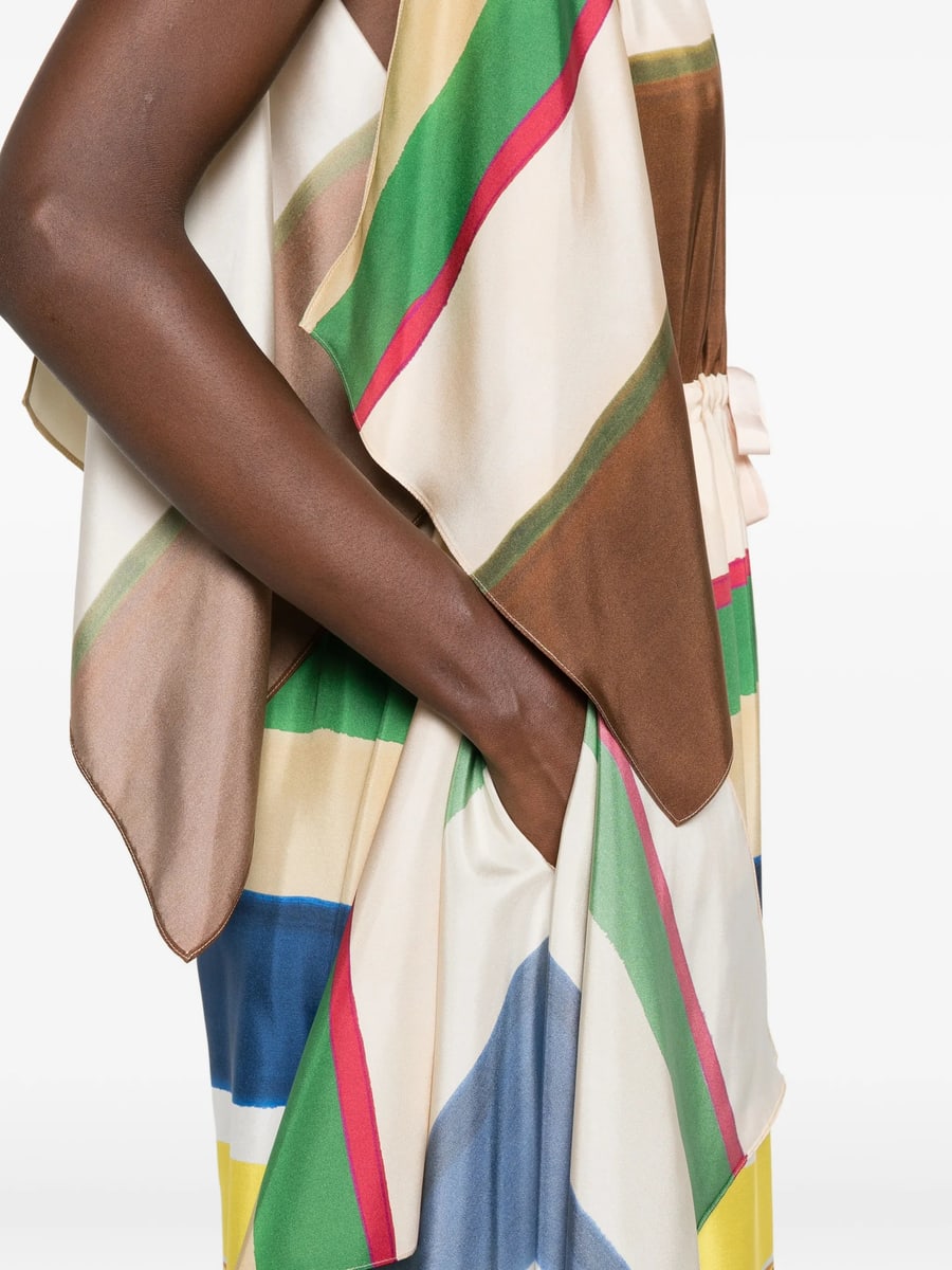 Fendi Fendi Striped Draped Jumpsuit, view 3