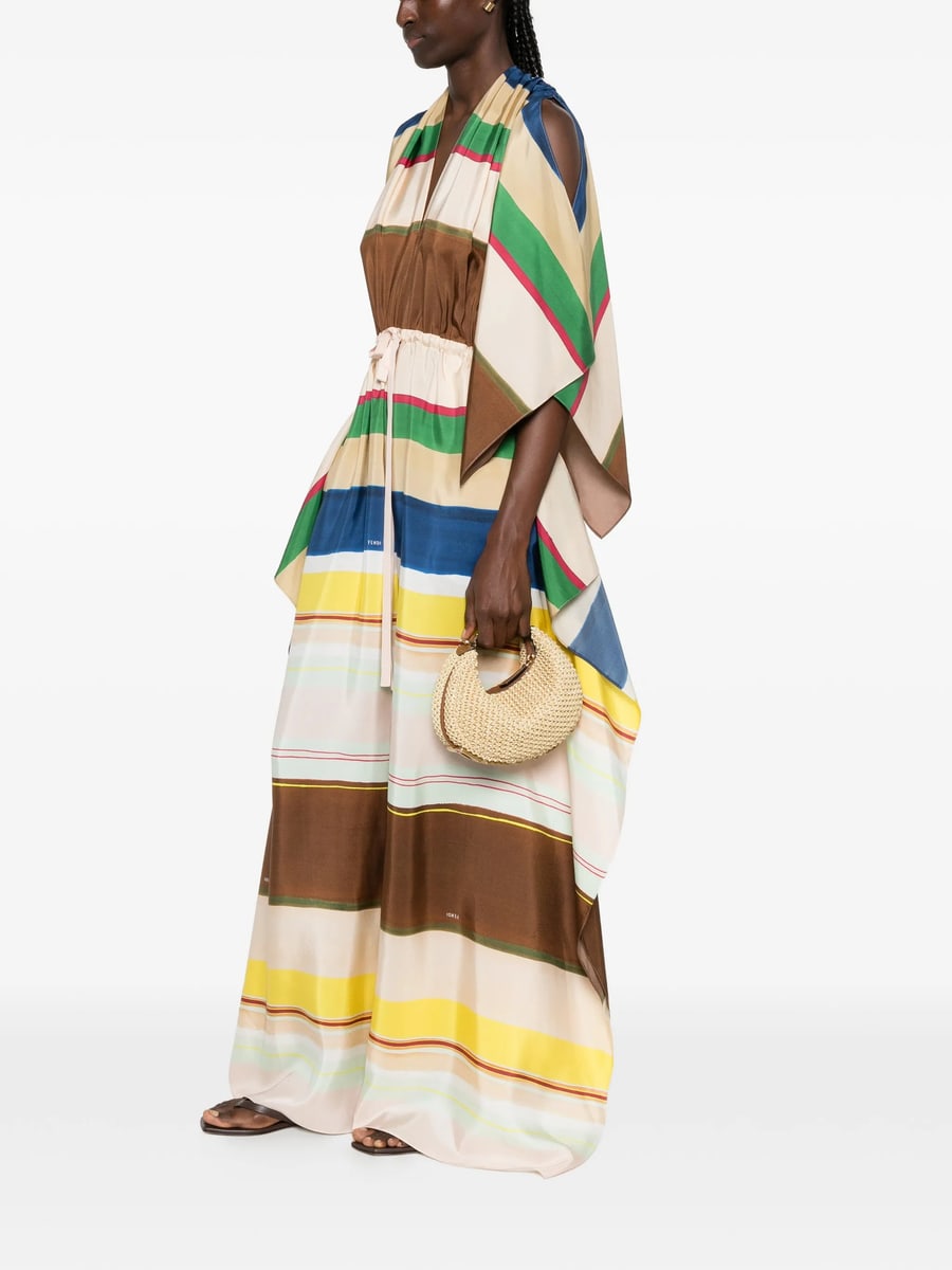 Fendi Fendi Striped Draped Jumpsuit, view 4
