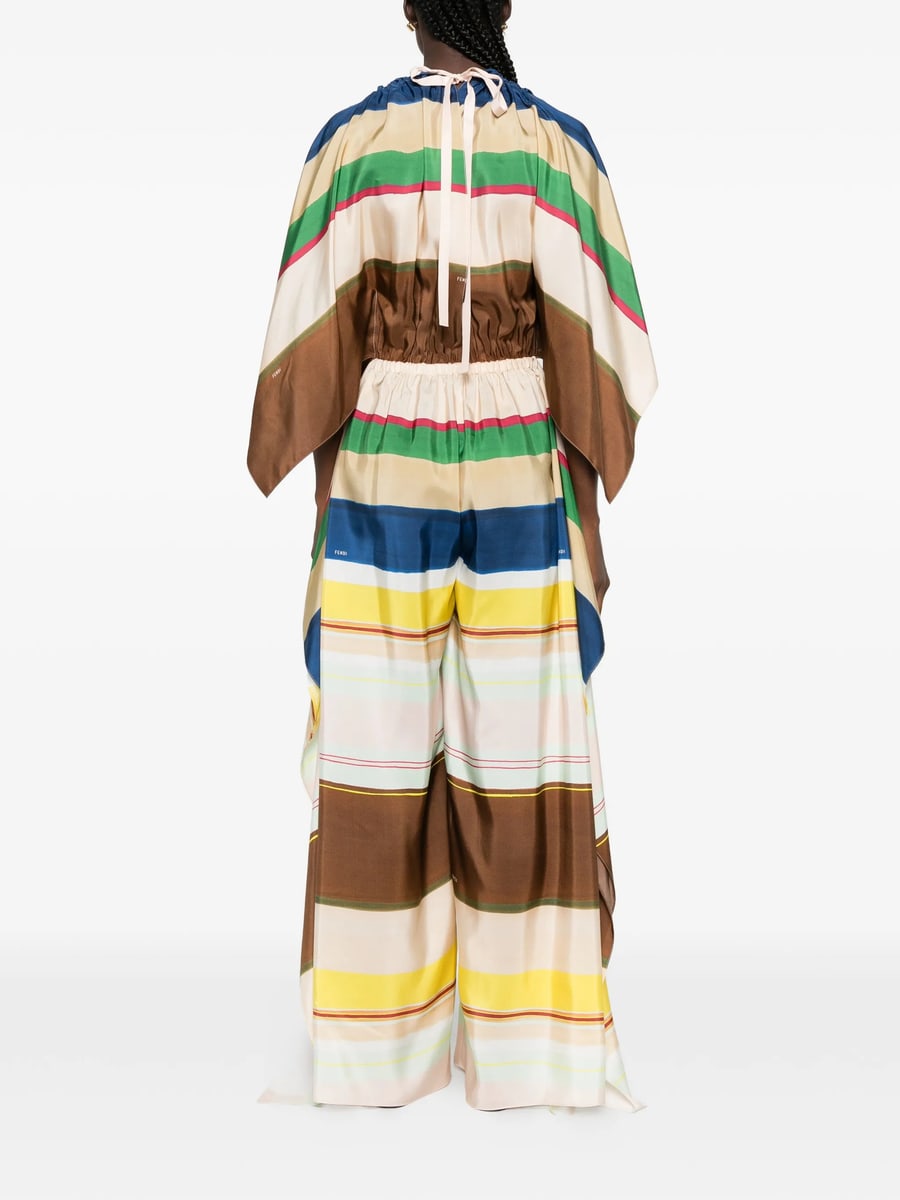 Fendi Fendi Striped Draped Jumpsuit, view 5