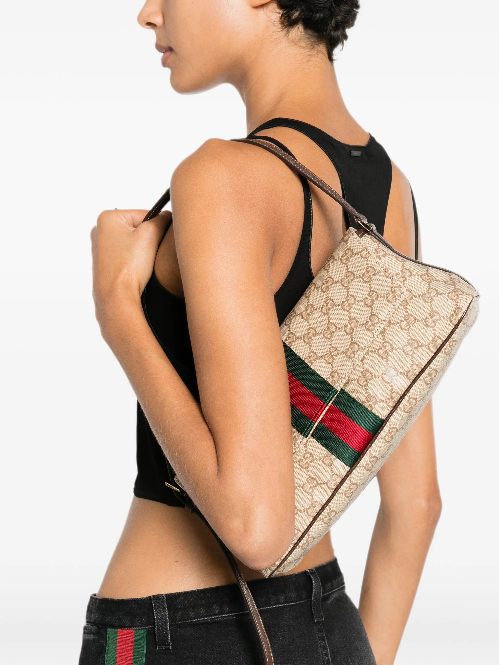 Gucci Gucci Medium Madison Web-stripe Shoulder Bag, view 2
