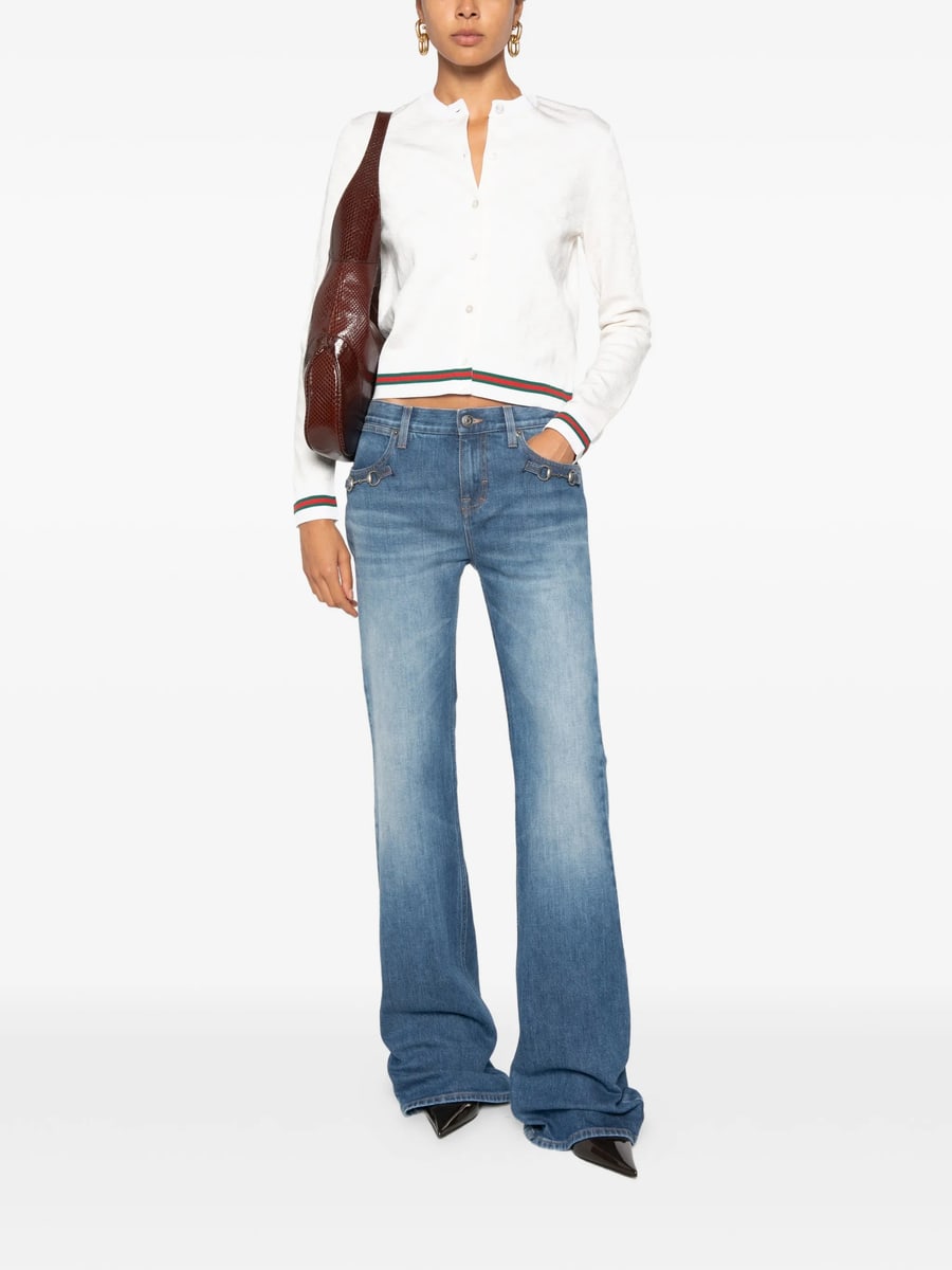 Gucci Gucci GG-pattern Cardigan, view 4