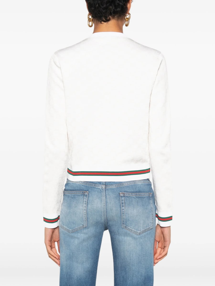 Gucci Gucci GG-pattern Cardigan, view 5