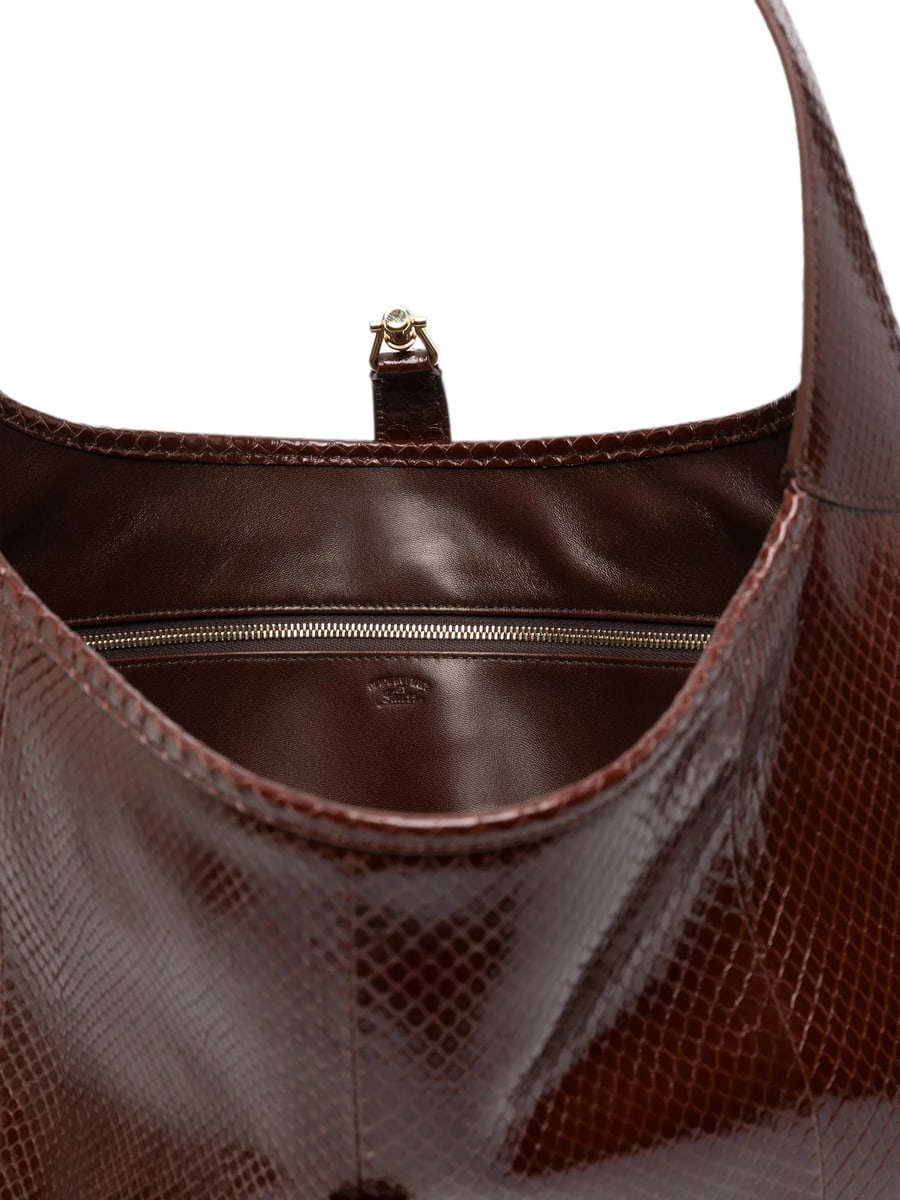 Gucci Gucci Jackie Lizard-effect Shoulder Bag, view 2