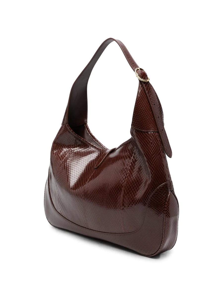 Gucci Gucci Jackie Lizard-effect Shoulder Bag, view 6