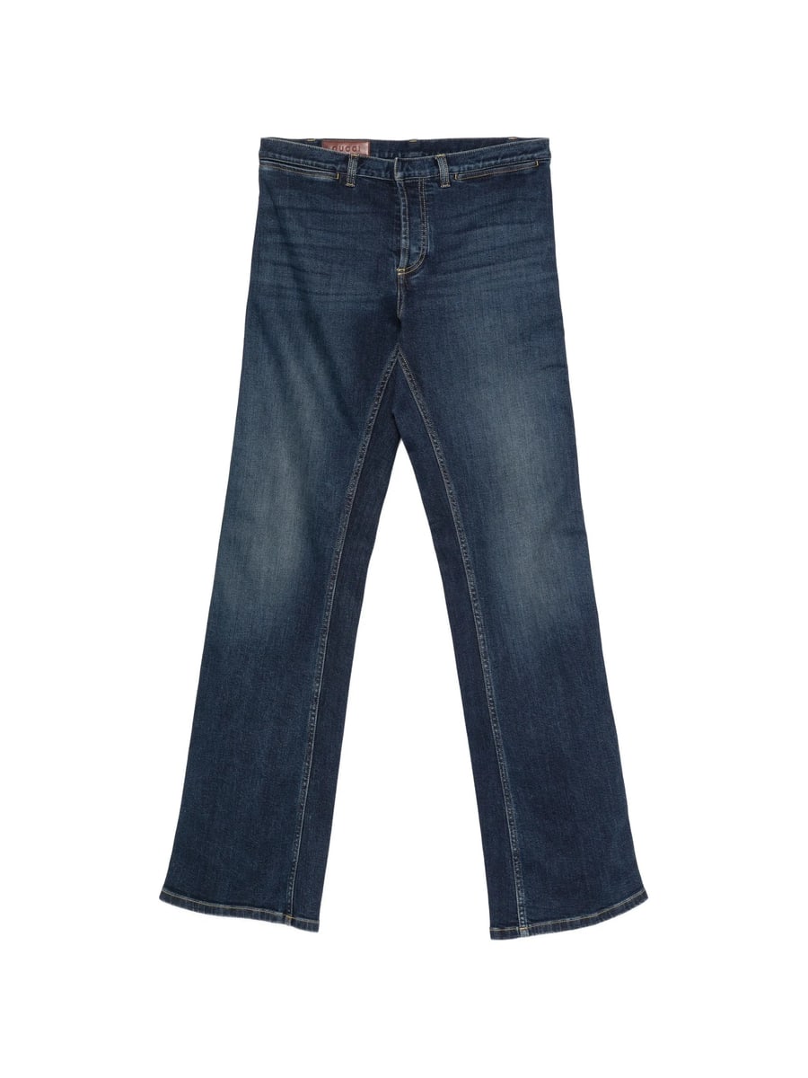 Gucci Gucci Web-stripe Jeans