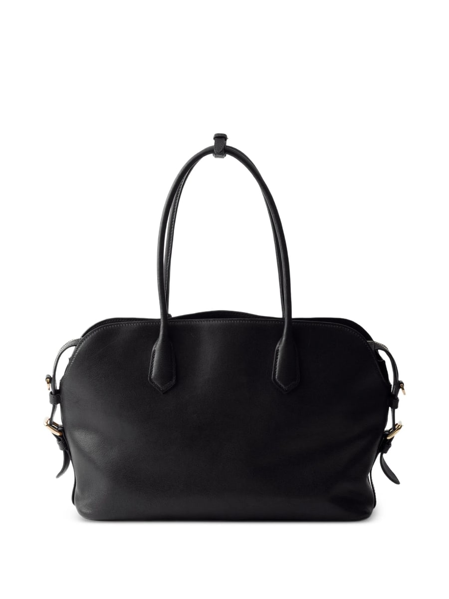 Prada Prada Large Leather Tote Bag, view 6
