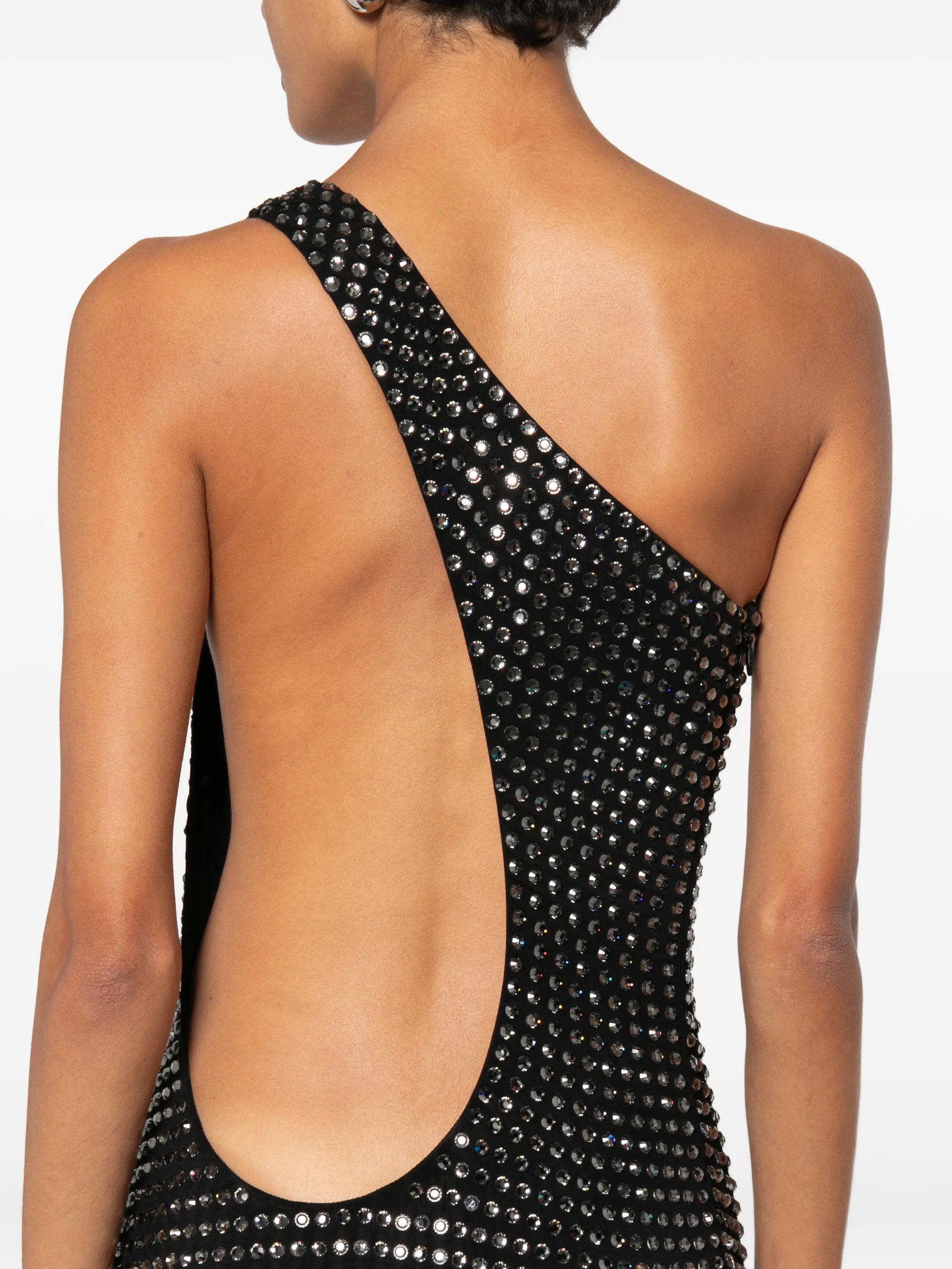 Gucci Gucci Crystal-embellished One-shoulder Dress, view 2